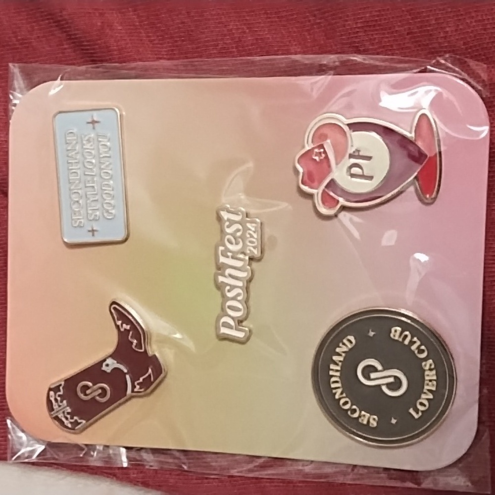 Nashville 🐦 Poshfest 2024 SWAG🤍Tank Top & Set of 5 Pins! - Picture 4 of 11